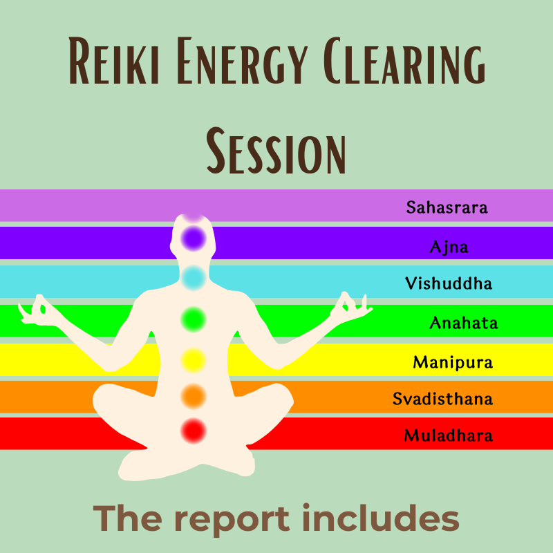 Reiki Energy Clearing Session | Chakra Healing, Balancing, Blockage Removal, Energy Cleansing, Detox, and Emotional Healing